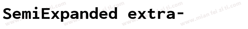 SemiExpanded extra字体转换